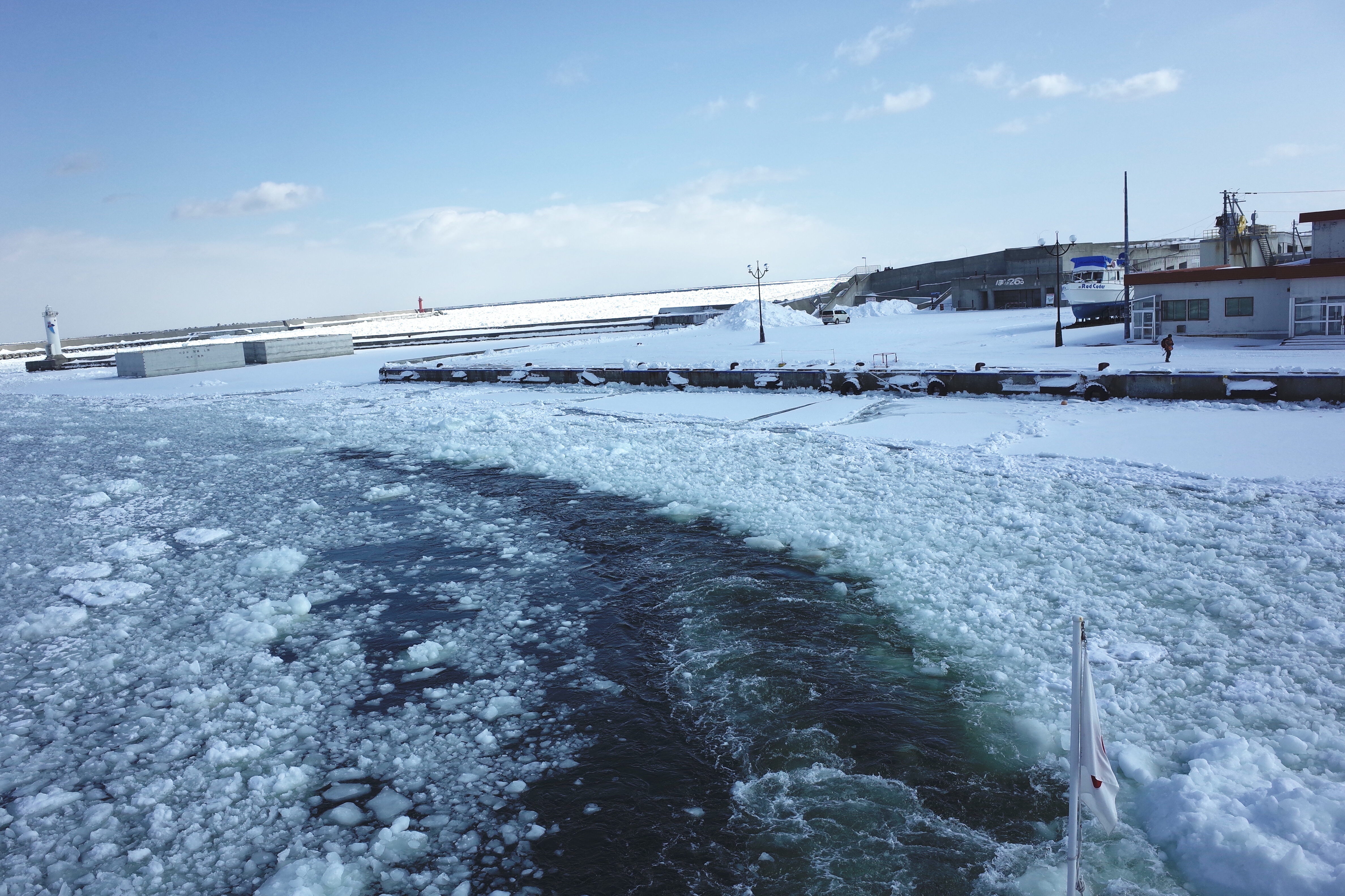 北海道 网走 鄂霍次克海 流冰船