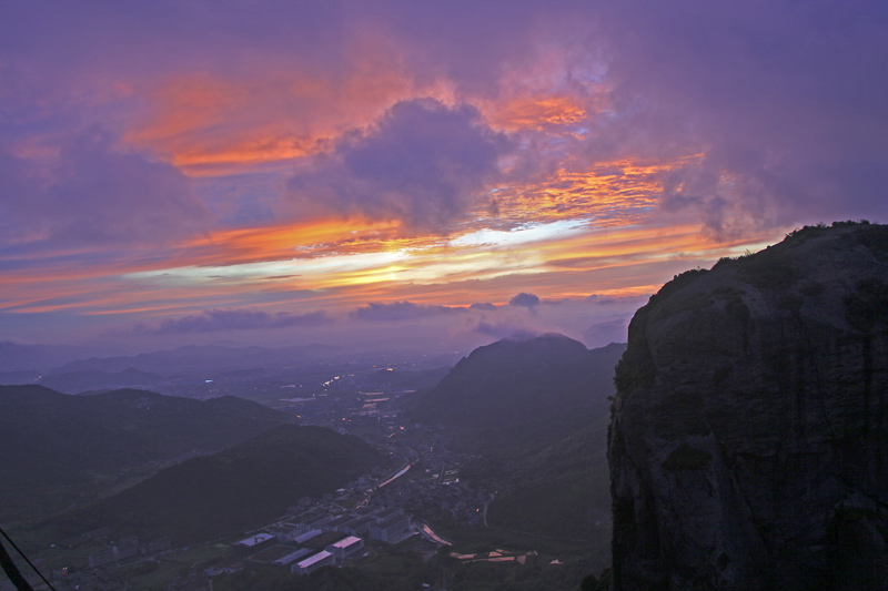 温岭方山景区朝霞分享