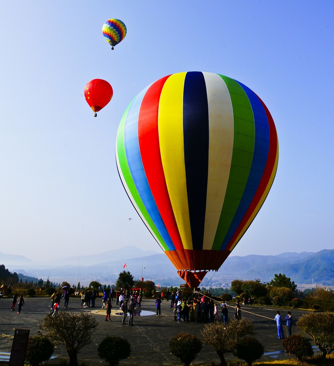 腾冲火山地质公园热气球