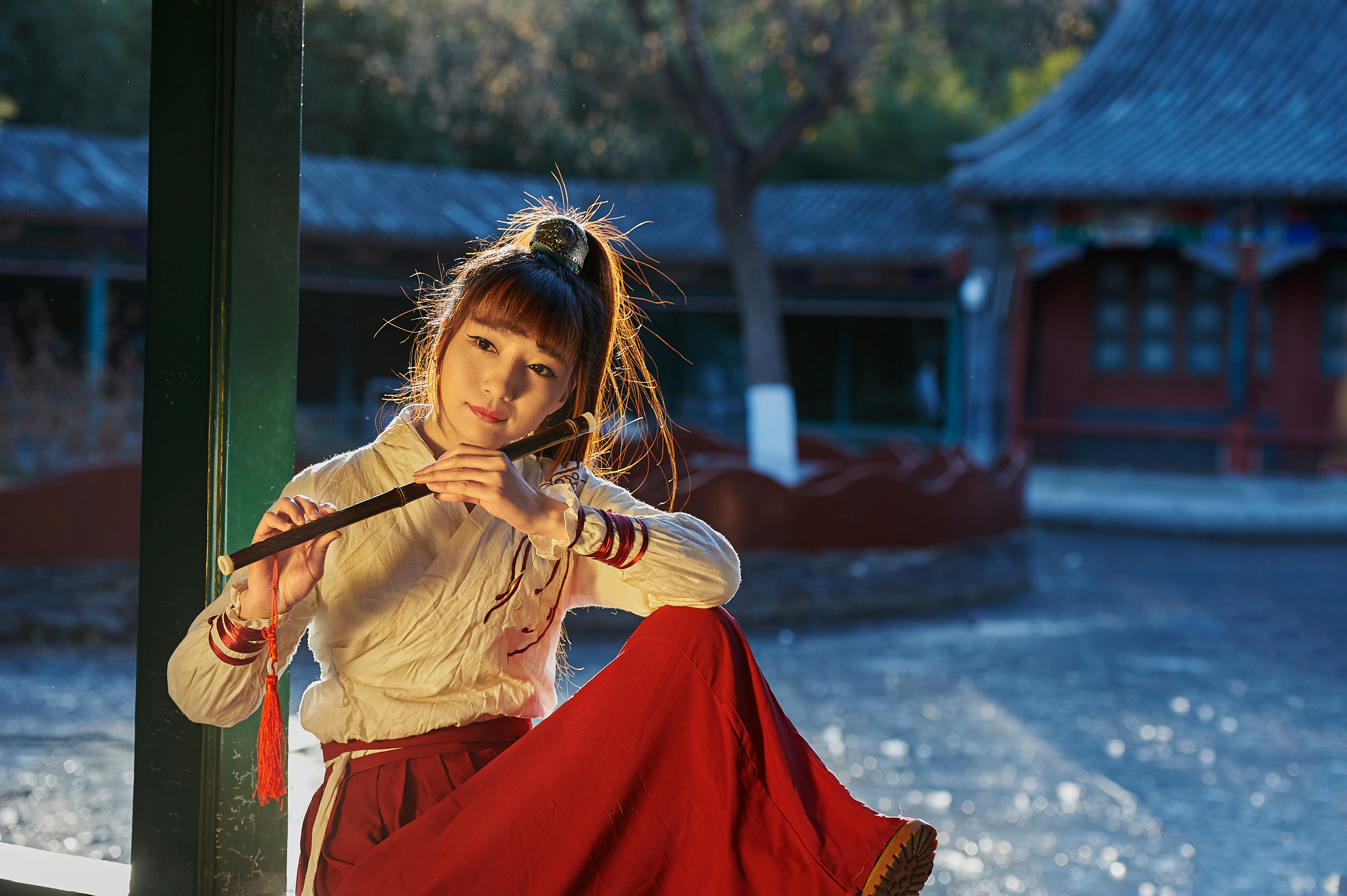 竹笛,长发与古装少年_游侠客摄影网_摄影旅游网站