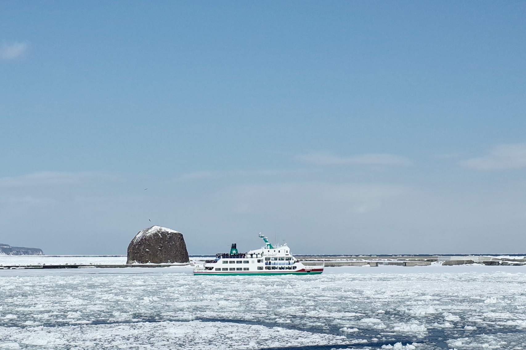 北海道 网走 鄂霍次克海 流冰船