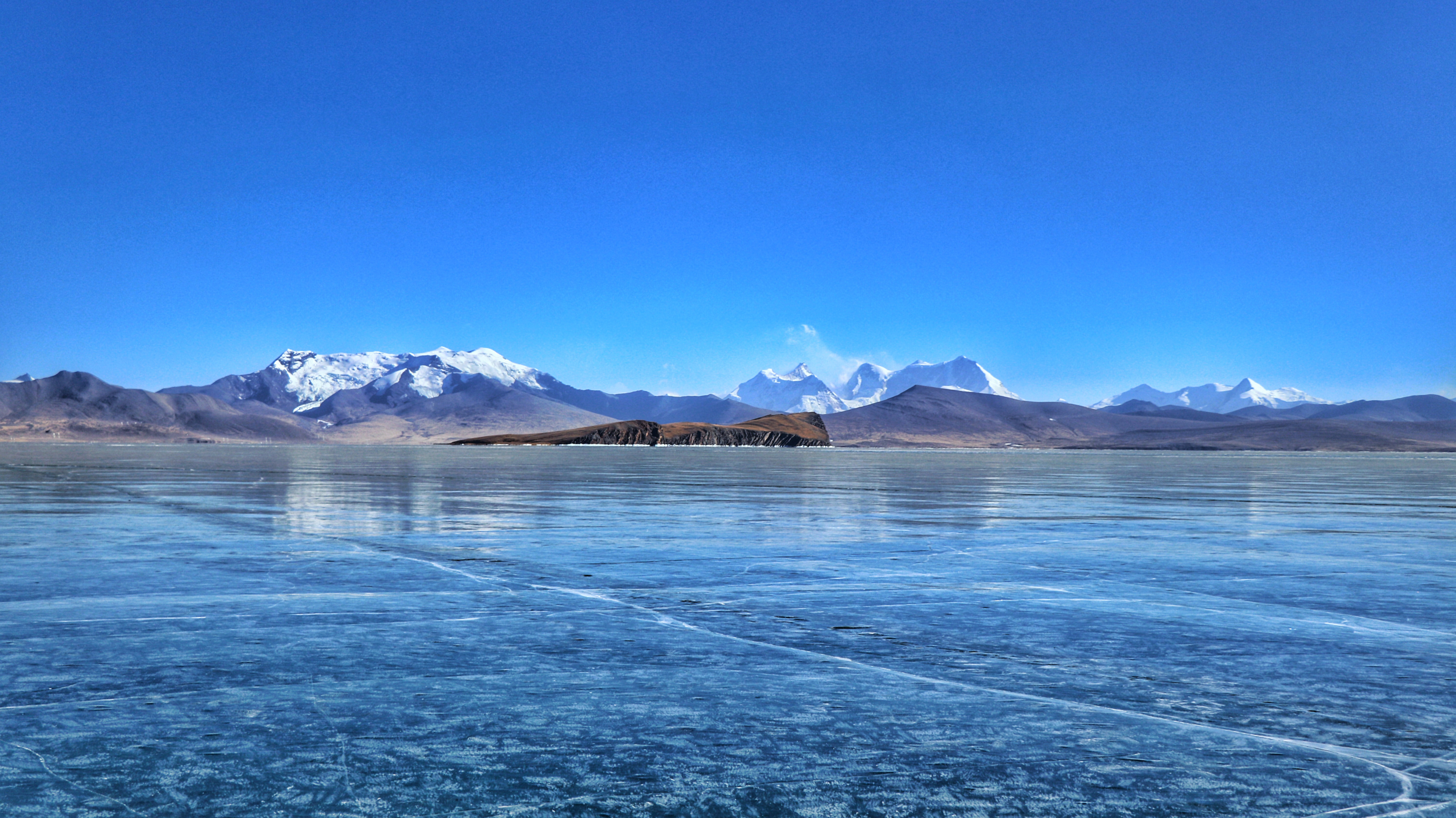 冬日少女湖-普姆雍措