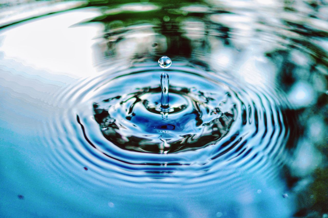 水滴湖面