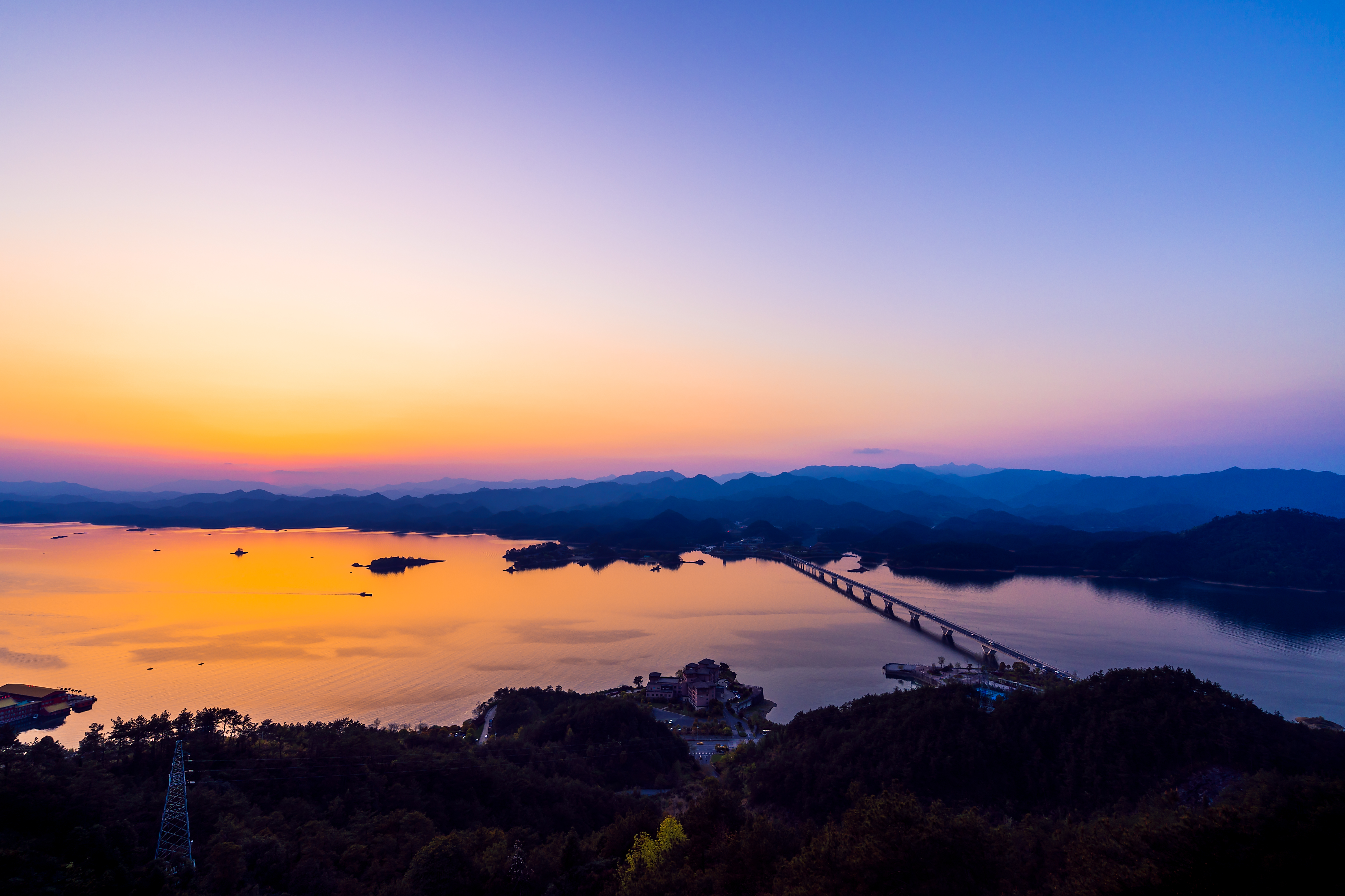 千岛湖大桥 夜景及星轨